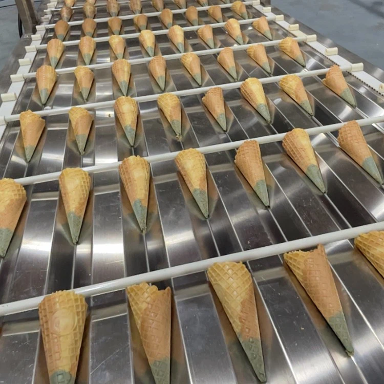 three color ice cream cone