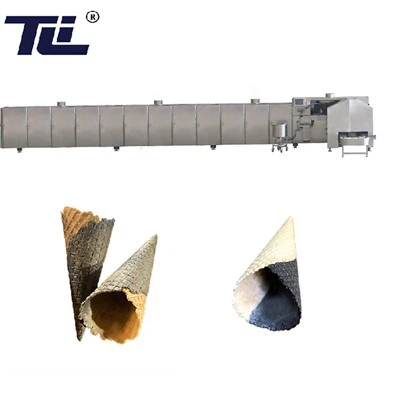 दो रंग की आइसक्रीम कोन मशीन